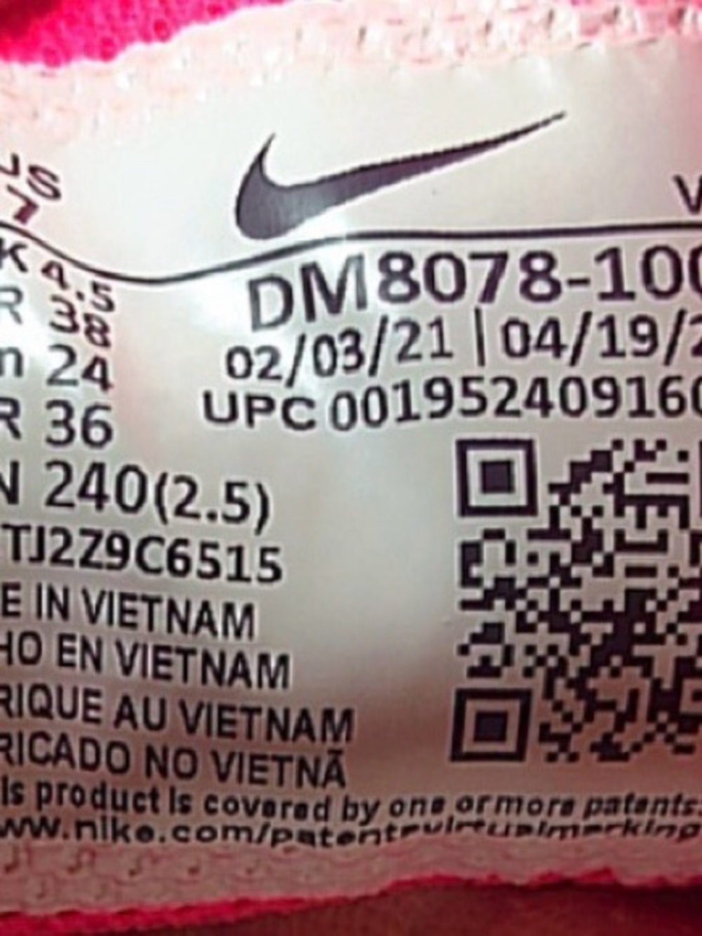 Nike Air Max SC Pink Multi Swoosh DM8078-100 Women’s Sneakers Size 7 - Picture 7 of 7